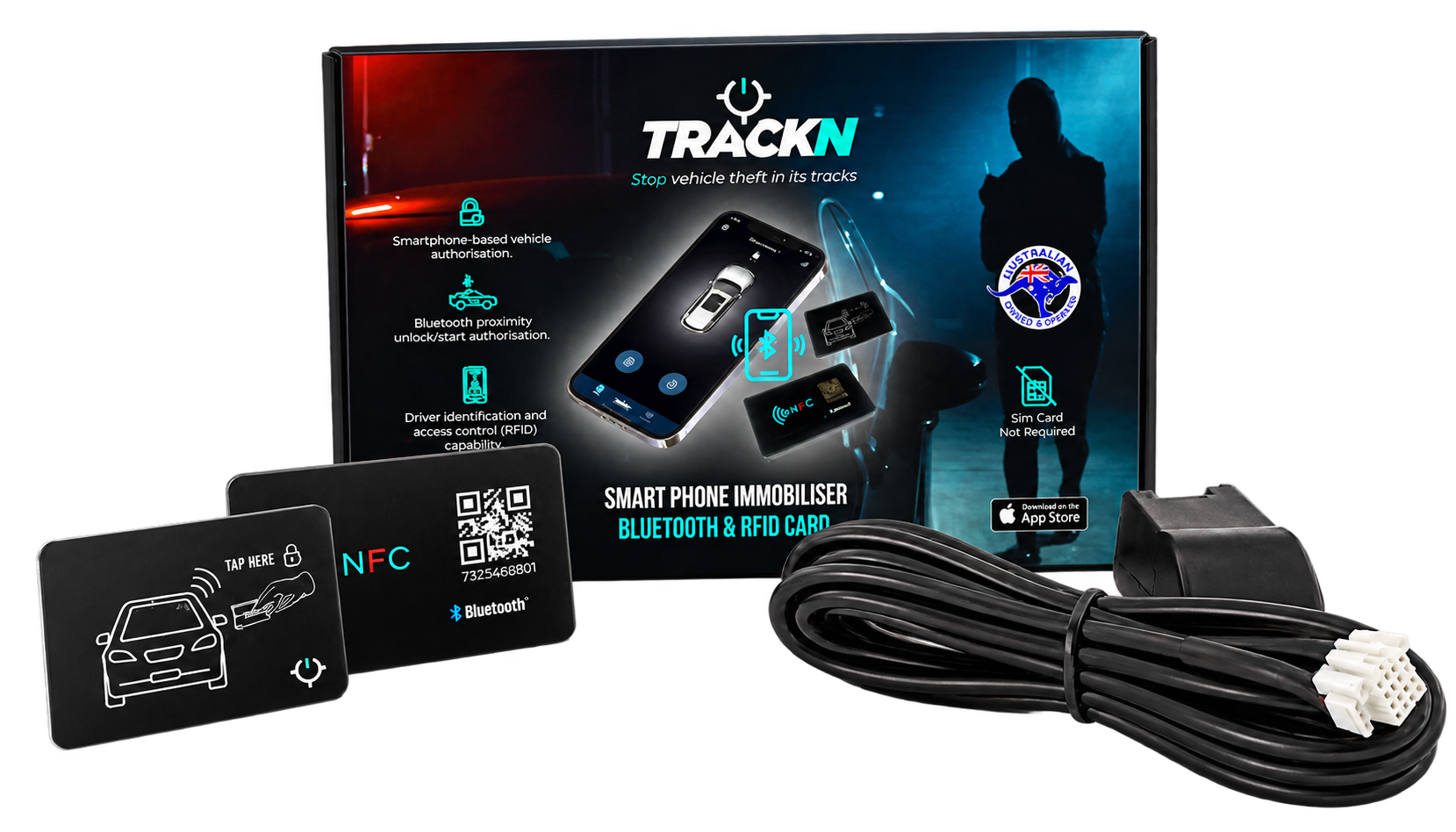 TrackN SPI360 Smartphone Bluetooth and RFID Immobiliser