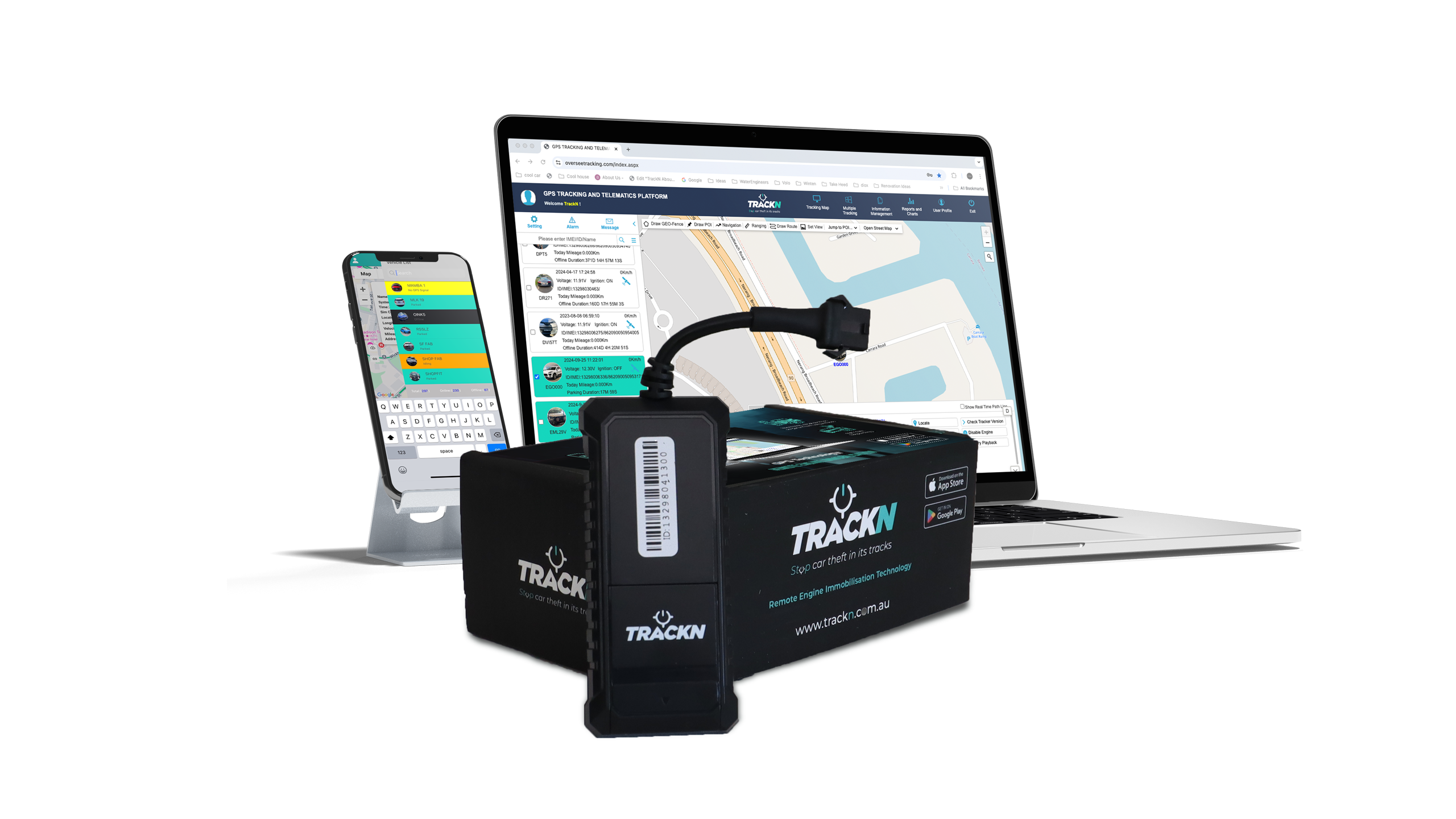 TrackN RE147 GPS Remote Engine Immobiliser